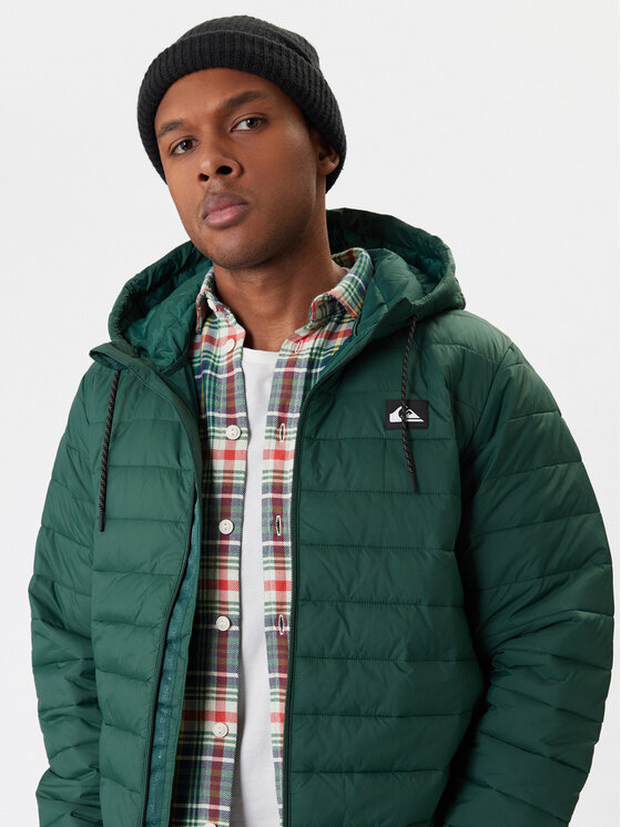 Quiksilver Quiksilver Bunda pro přechodné období Scaly Hood EQYJK04189 Zelená Regular Fit