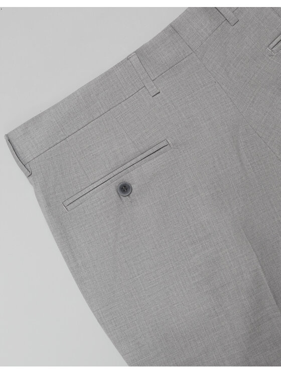 Borgio Borgio Spodnie garniturowe sinaglio Szary Classic Fit