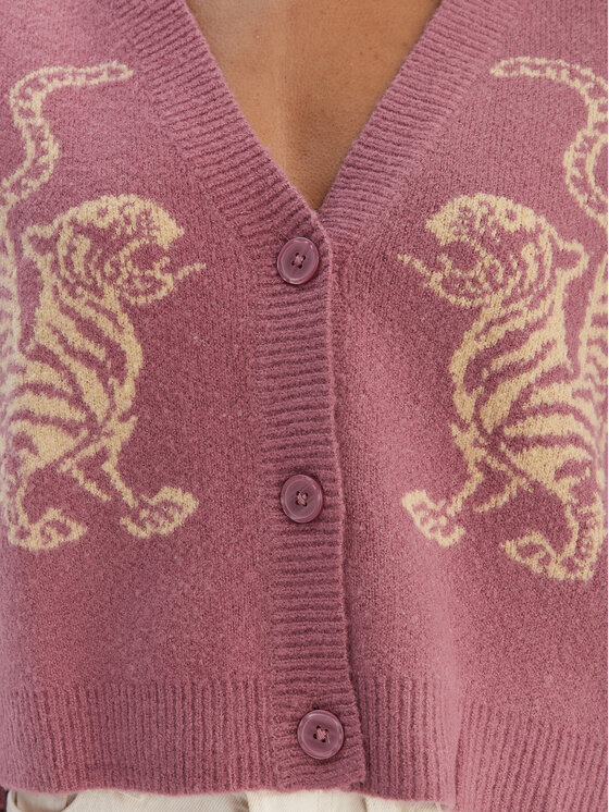 RVCA RVCA Kardigan EVJSW03002 Fioletowy Relaxed Fit