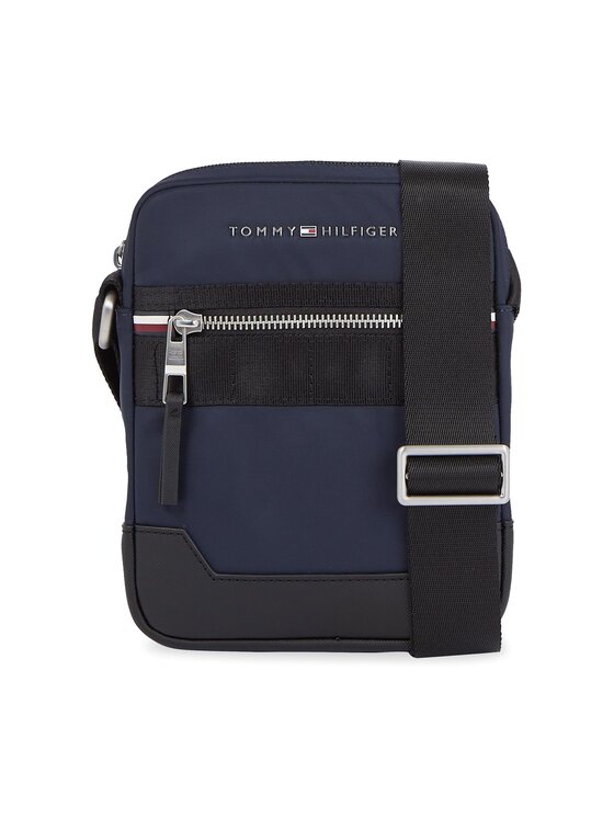 Geantă crossover Tommy Hilfiger Th Elevated Nylon Mini Reporter AM0AM11575 Bleumarin