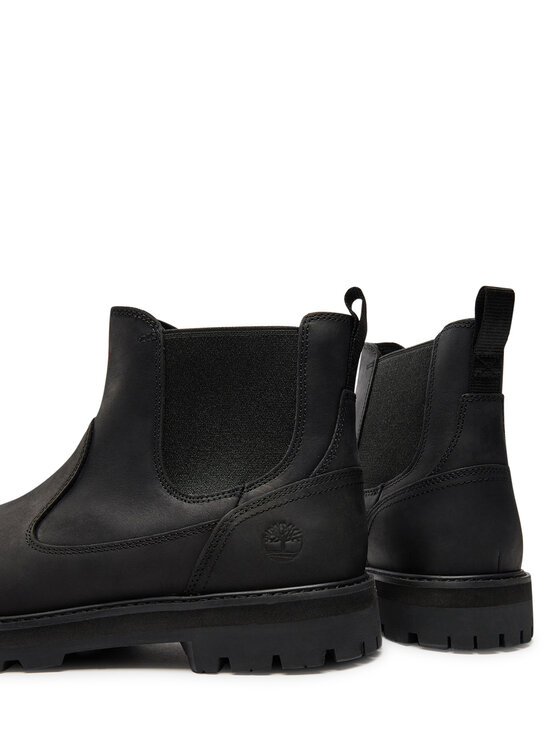 Timberland Timberland Kotníková obuv s elastickým prvkem Britton Road Mid Chelsea TB0A6A4WW021 Černá