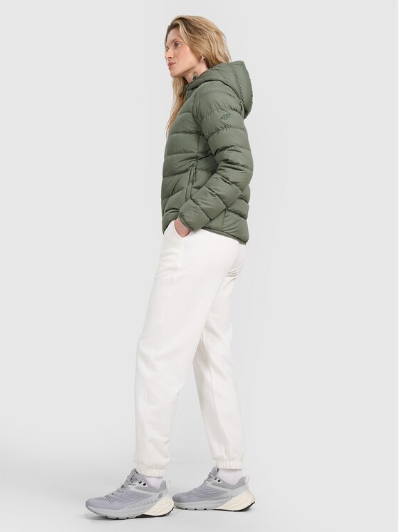 4F 4F Giubbotto piumino 4FRAW25TDJAF0800-43S Verde Regular Fit