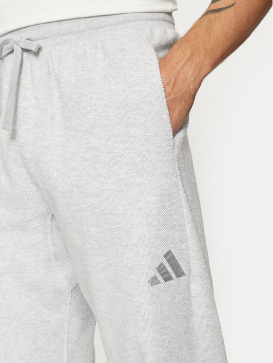 adidas adidas Долнище анцуг Elevated ALL SZN Terry Loop IY6582 Сив Loose Fit