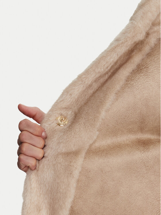 Luisa Spagnoli Luisa Spagnoli Krzno Savelli 542439 Bež Loose Fit