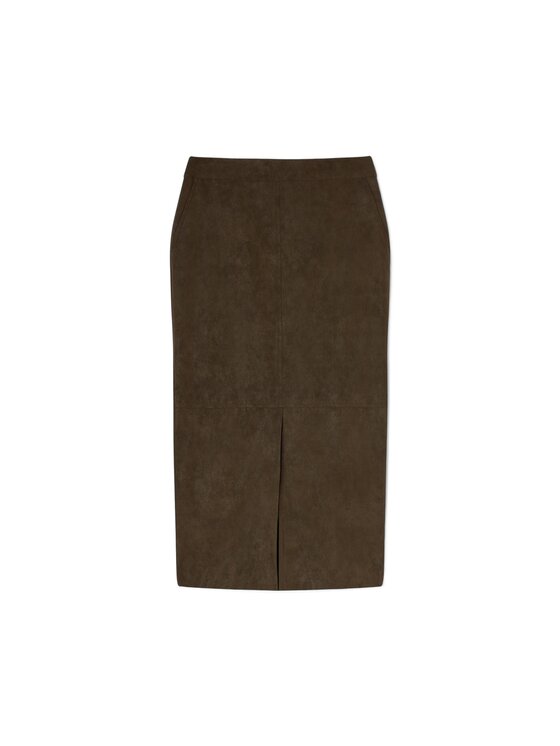 Motivi Motivi Spódnica midi 1031Q001343N022 Brązowy Slim Fit