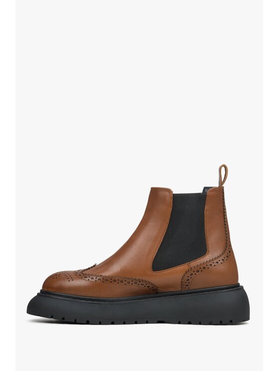 Estro Estro Μποτάκια με λάστιχο ER00114689 Καφέ