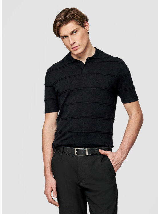 Pako Lorente Pako Lorente Polo P26SF-TX-009 Czarny Classic Fit
