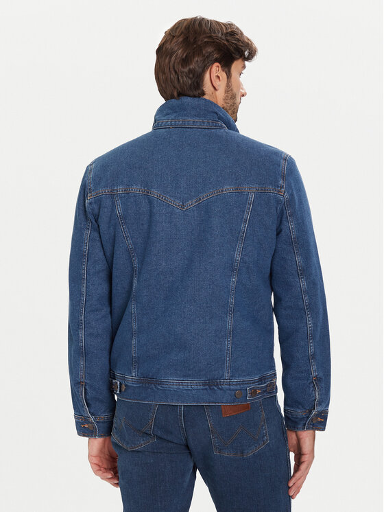 Wrangler Wrangler Džinsinė striukė Sherpa Classic 112371440 Mėlyna Regular Fit