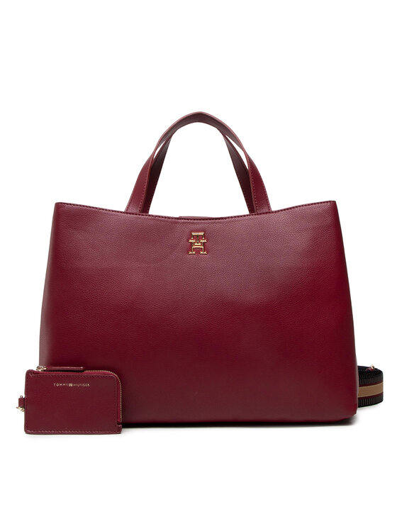 Tommy Hilfiger Tommy Hilfiger Torbica Tommy Life Satchel AW0AW13409 Tamnocrvena