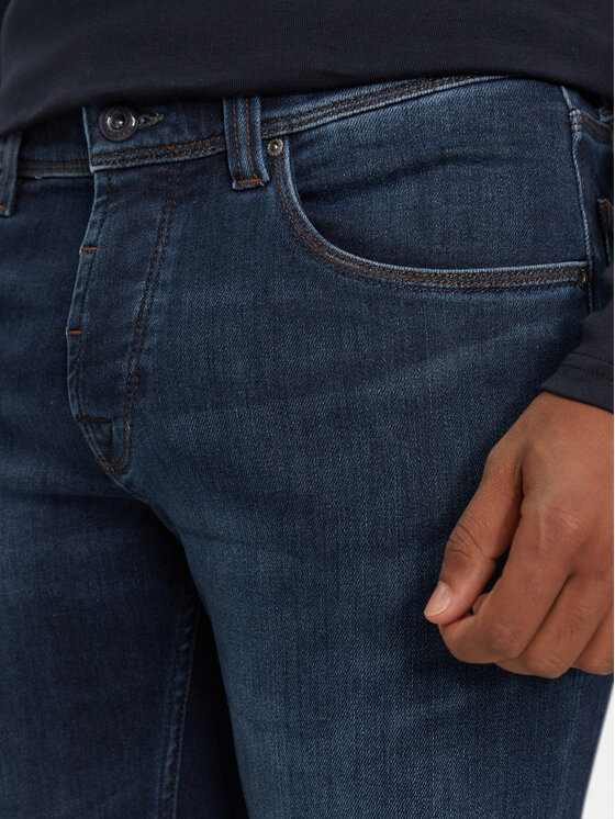 Bugatti Bugatti Jeans hlače 3108D 66671B Mornarsko modra Slim Fit