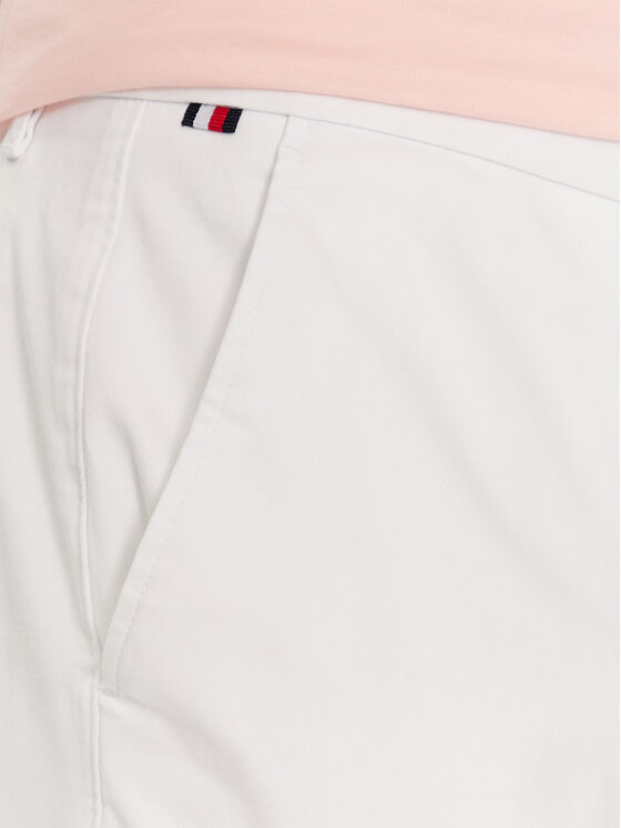 Tommy Hilfiger Tommy Hilfiger Chinosy Denton MW0MW25964 Biały Straight Fit