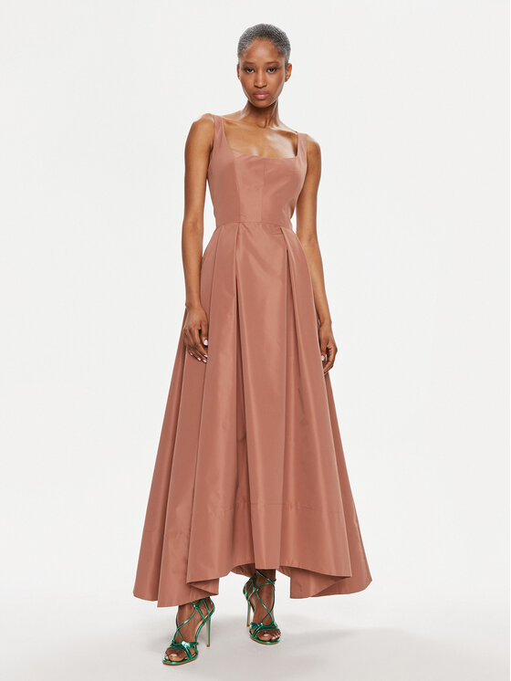 PINKO Pinko Официална рокля Champagne 102778 Y3LE Кафяв Regular Fit