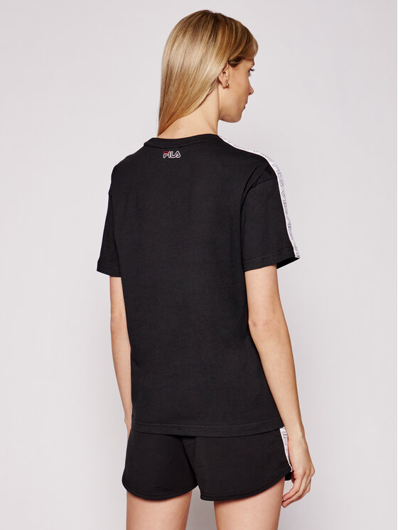 T-shirt Jakena Taped 683395 Nero Regular Fit