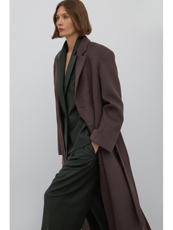 Estro Estro Cappotto ER00117926 Marrone Loose Fit