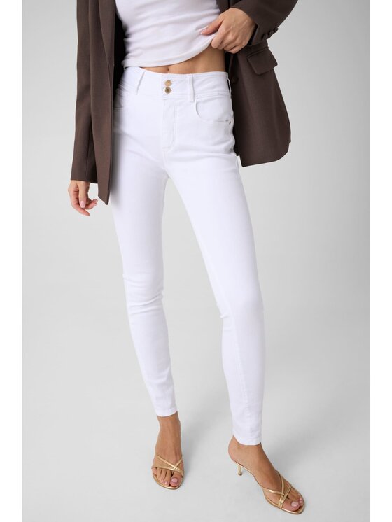Guess Guess Jeansy 184664 Biały Skinny Fit