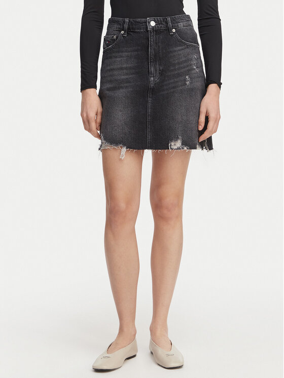 Tommy Jeans Tommy Jeans Jeans krilo DW0DW22715 Črna Mom Fit