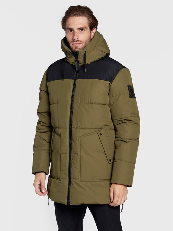 Halti Halti Μπουφάν χειμωνιάτικο Linjat 065-0419 Πράσινο Regular Fit