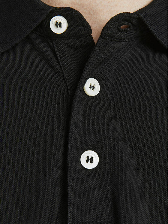 Jack&Jones Jack&Jones Polo majica Paulos 12136668 Črna Slim Fit