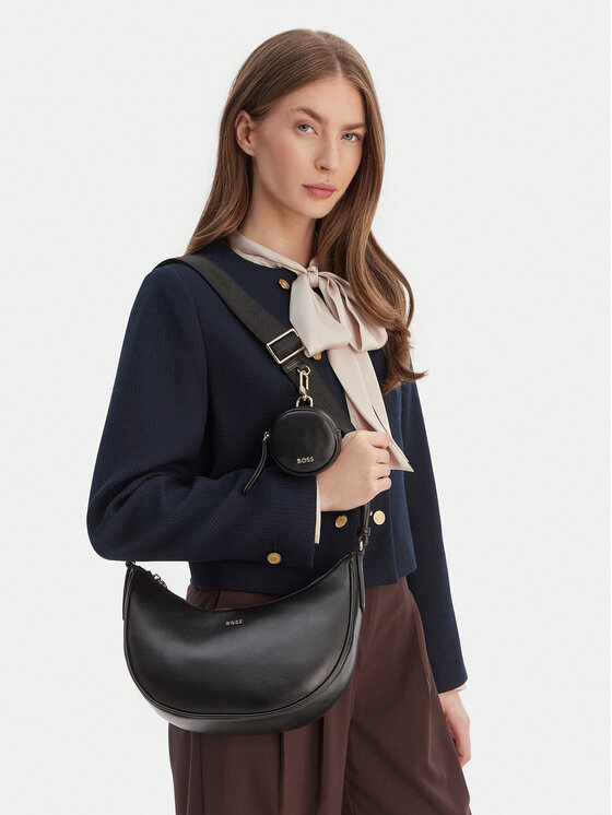 BOSS Geantă Sandy Halfmoon 50558133 Negru