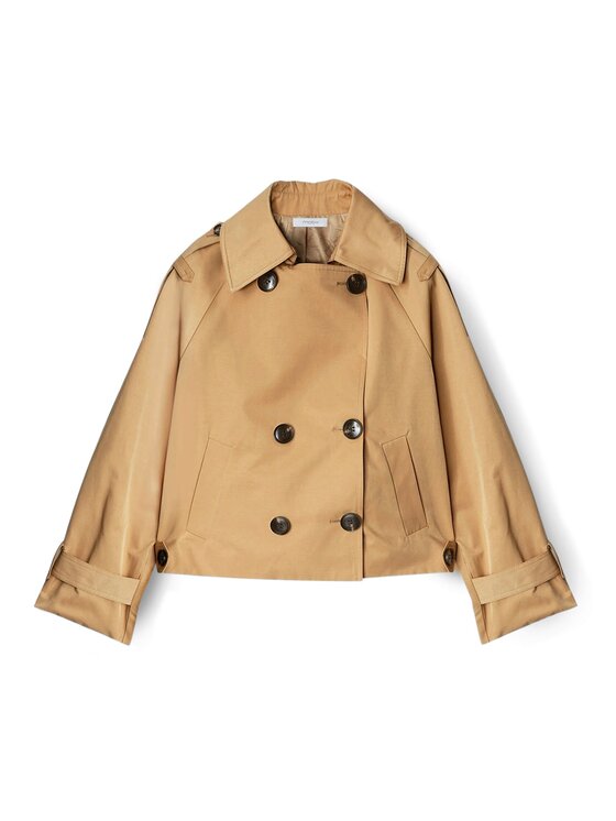 Motivi Motivi Cappotto R239W000137N002 Écru Regular Fit