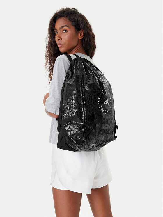 adidas by Stella McCartney adidas by Stella McCartney Ruksak vreća adidas By Stella McCartney Gymsack Croc AOP Shine JY4205 Crna