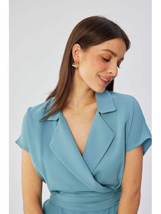 Stylove Stylove Večerní šaty S363 Modrá Comfortable Fit