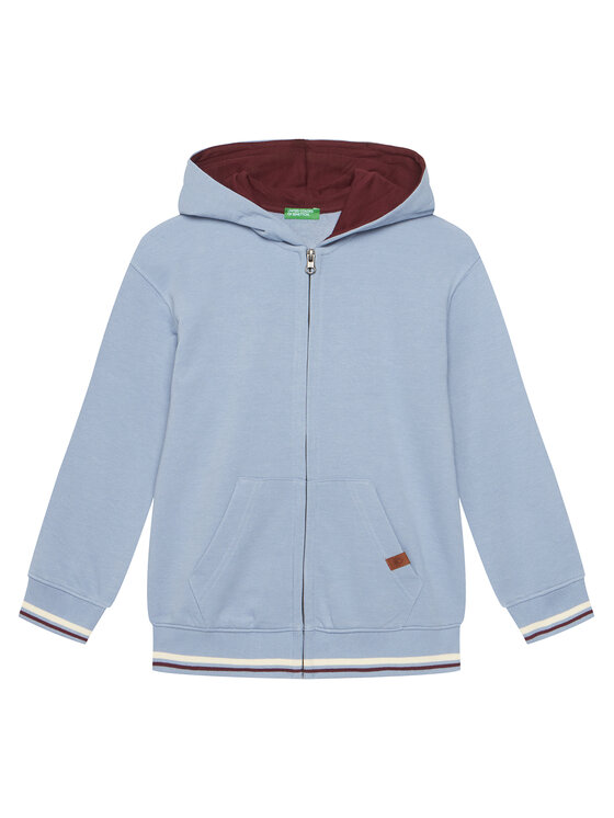 United Colors Of Benetton United Colors Of Benetton Majica dugih rukava 32N4C505B Svijetloplava Regular Fit