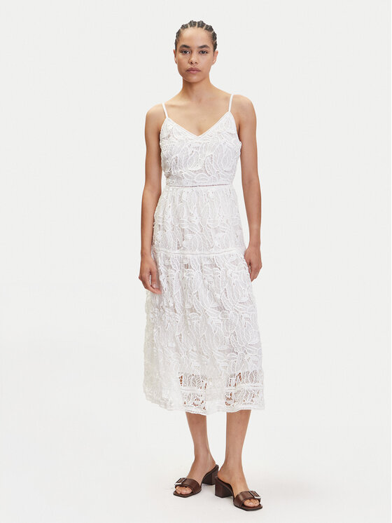 YAS YAS Letní šaty Lifa 26037183 Bílá Regular Fit