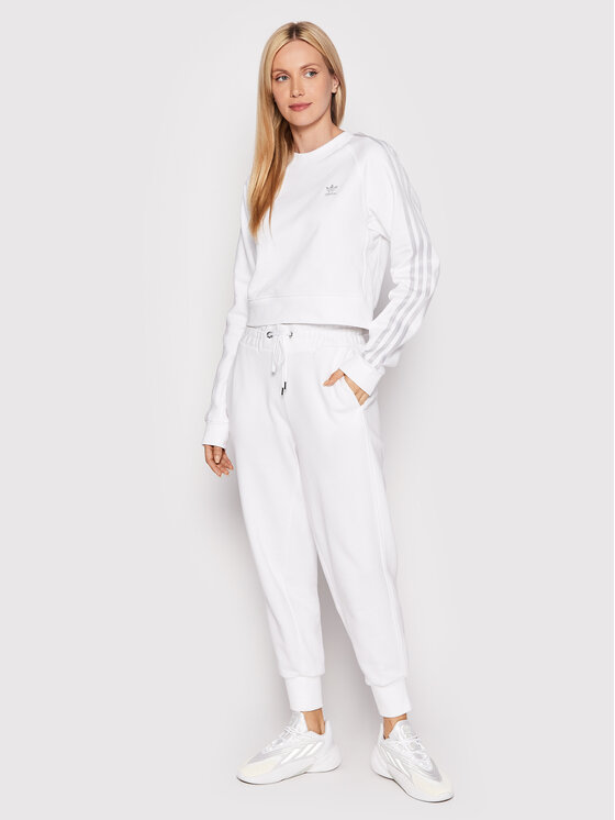 Felpa adicolor Classics High Shine HF7531 Bianco