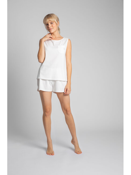 LaLupa LaLupa Bluzka LA015 Biały Comfortable Fit