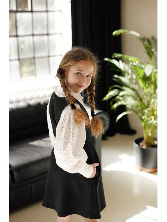 SLY SLY Bluzka 5S-111 Biały Comfortable Fit