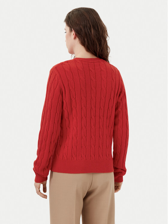 U.S. Polo Assn. U.S. Polo Assn. Sweter WUP1217 Pomarańczowy Regular Fit