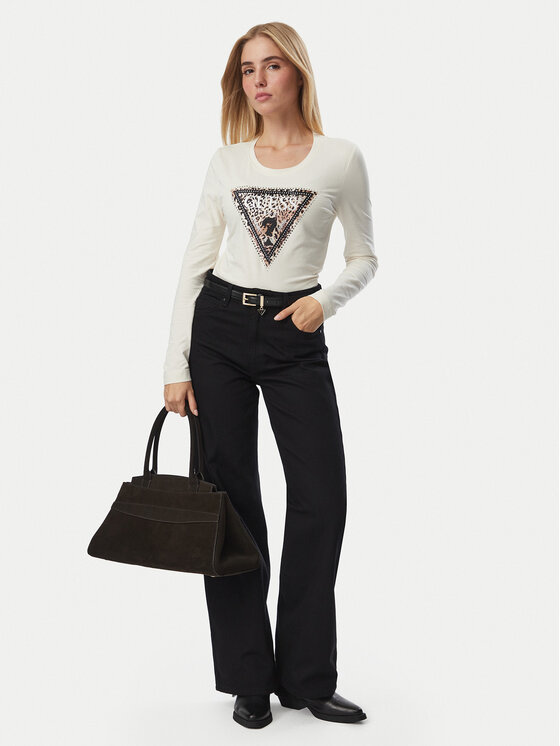 Guess Guess Särkpluus W6BI57 K7387 Helebeež Regular Fit