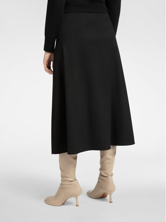 Elena Mirò Elena Mirò Gonna midi 1044P000055N033 Nero A-Line Fit