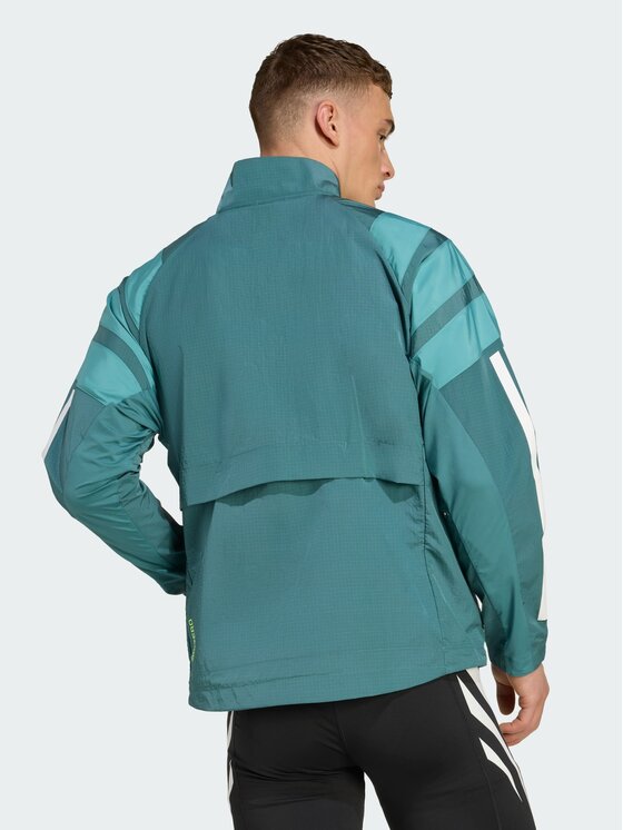 adidas adidas Kurtka do biegania Adizero Archive Zielony Regular Fit