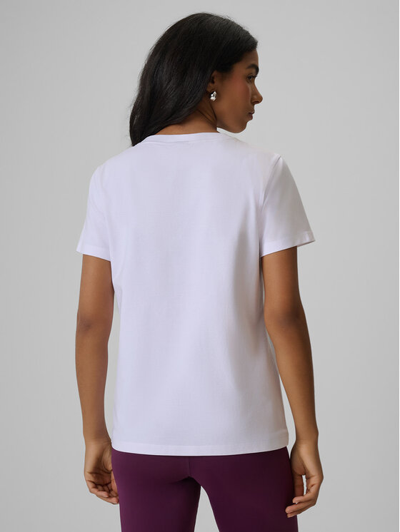 4F 4F T-Shirt AFTERLIGHT Biały Regular Fit
