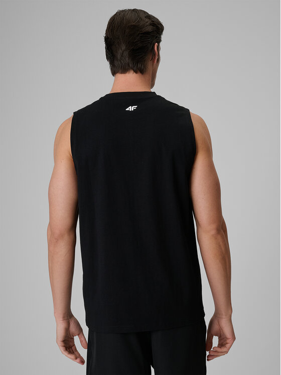 4F 4F Tank top CATCH THE WAVE Czarny Standard Fit