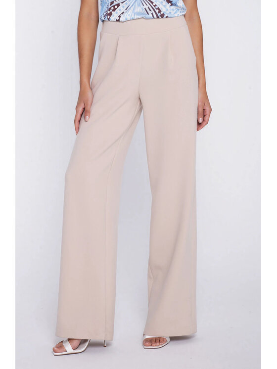 NIFE NIFE Kalhoty z materiálu SD139 Béžová Modern Relaxed Fit