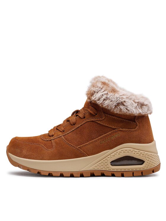 Skechers Skechers Ботильйони Uno Wintriness 167433/CSNT Коричневий