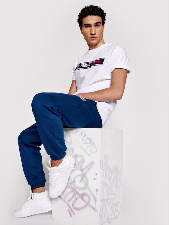T-shirt KLASYK Last Lap 1021 Bianco Regular Fit