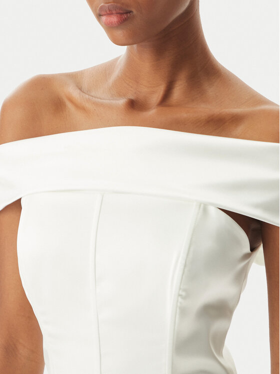 Rinascimento Rinascimento Večerna obleka CFC0123802003 Bela Regular Fit