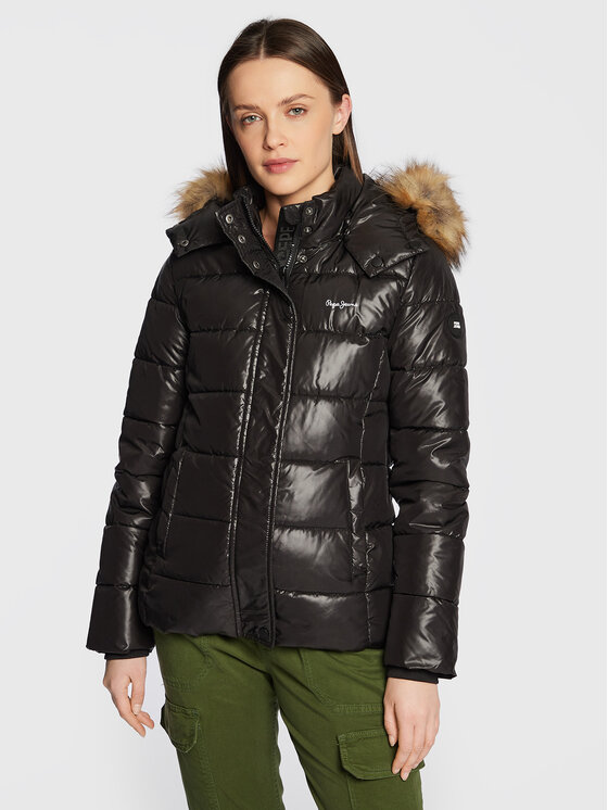 Giacca Pepe Jeans Pelliccia Giubbotto Donna Invernale Firmato