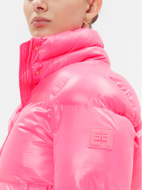 Elisabetta Franchi Elisabetta Franchi Átmeneti kabát PI-55D-36E2-V490 Rózsaszín Cropped Fit