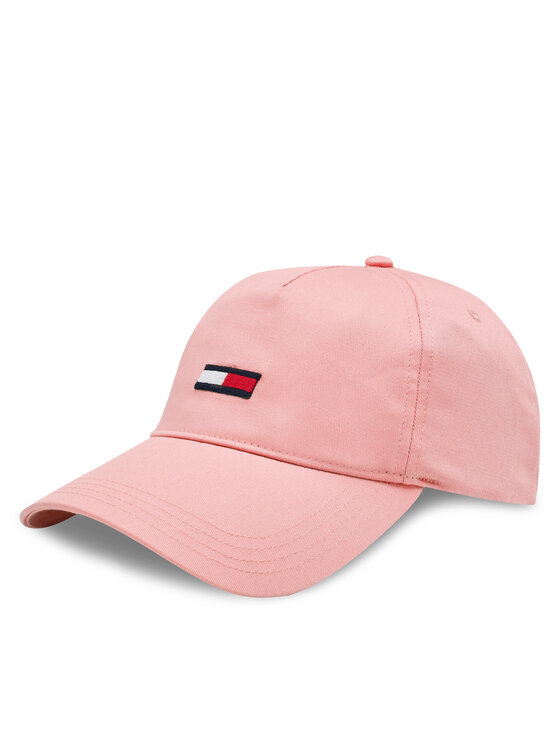 Tommy Jeans Kapa S šiltom Tjw Elongated Flag 5 Panels Cap AW0AW15842 Roza