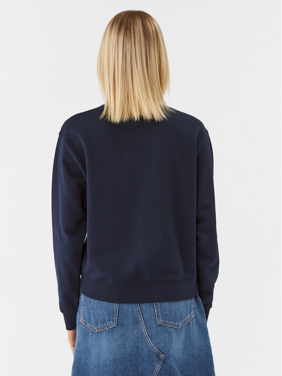 Guess Guess Sweatshirt W3BQ12 KBKM0 Dunkelblau Regular Fit