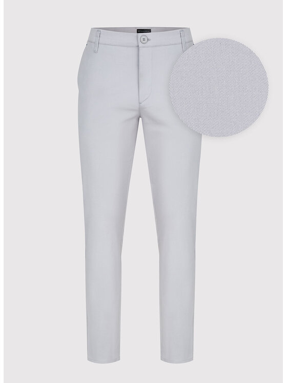 Pako Lorente Pako Lorente Chinosy P23SB-WX-005 Szary Classic Fit