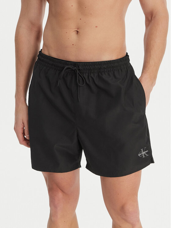 Calvin Klein Swimwear Calvin Klein Swimwear Plaukimo šortai LV00N61045 Juoda Regular Fit