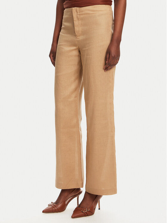 BARDOT BARDOT Riidest püksid Balia Hipster 59854PB Beež Regular Fit