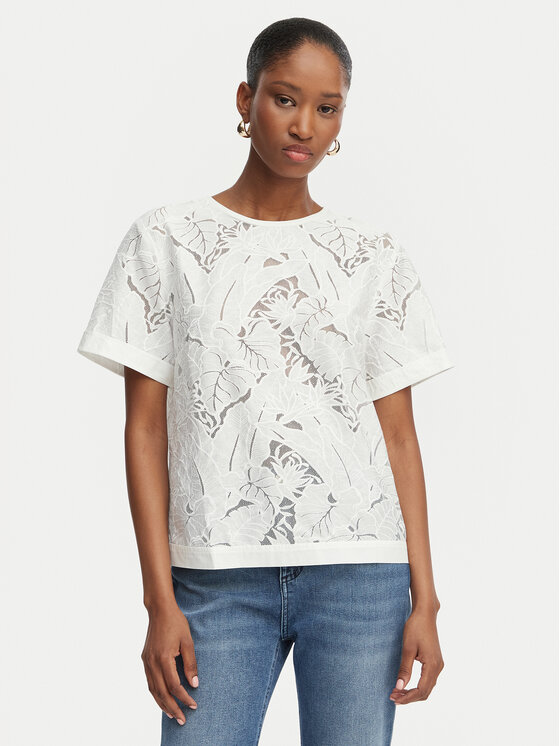 Guess Guess Blusa W6GH41 W1851 Bianco Regular Fit