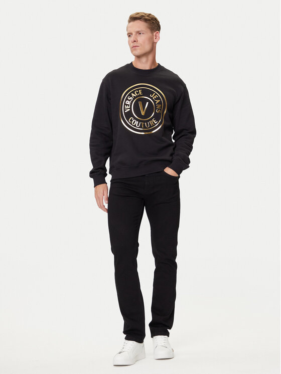 Versace Jeans Couture Versace Jeans Couture Mikina 79GAIT01 CF00T Černá Regular Fit